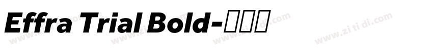 Effra Trial Bold字体转换